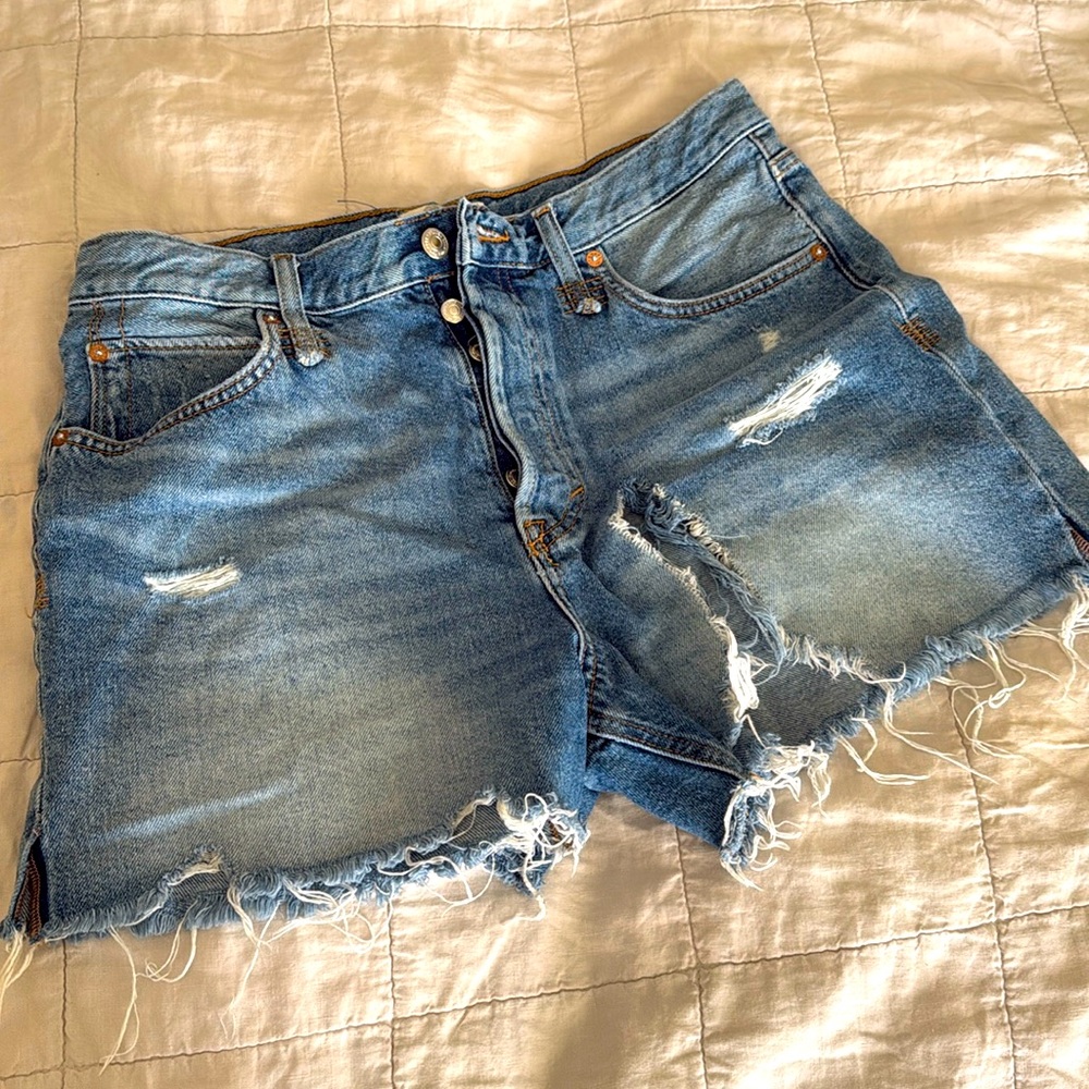Free People cut off denim shorts